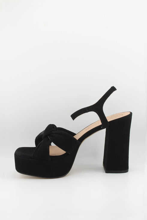 Unisa Platform Heel Knot Strap Sandals